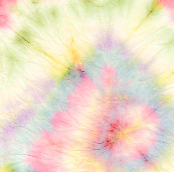 Färg Psykedeliskt Kalejdoskop Typiska Cirkulärtryck Shibori Boho Abstrakt Tyg Spiral — Stockfoto