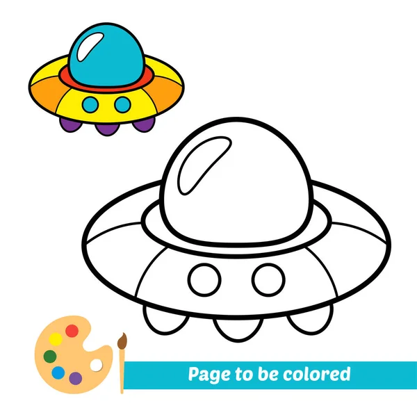 Boyama kitabı, UFO vektör resmi
