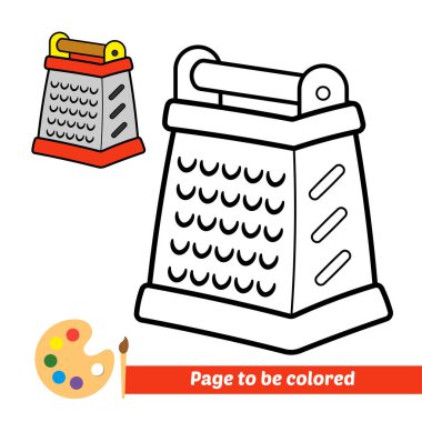 Çocuklar için boyama kitabı, rendeleyici vektör