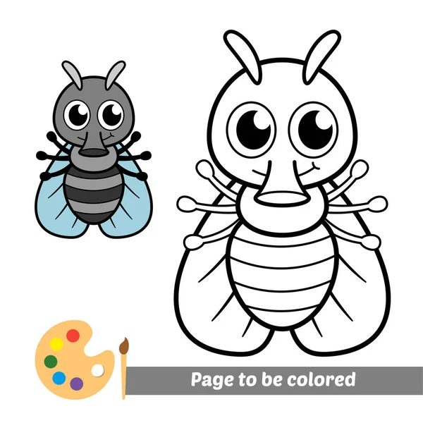 Coloring Book Kids Fly Vector — стоковый вектор