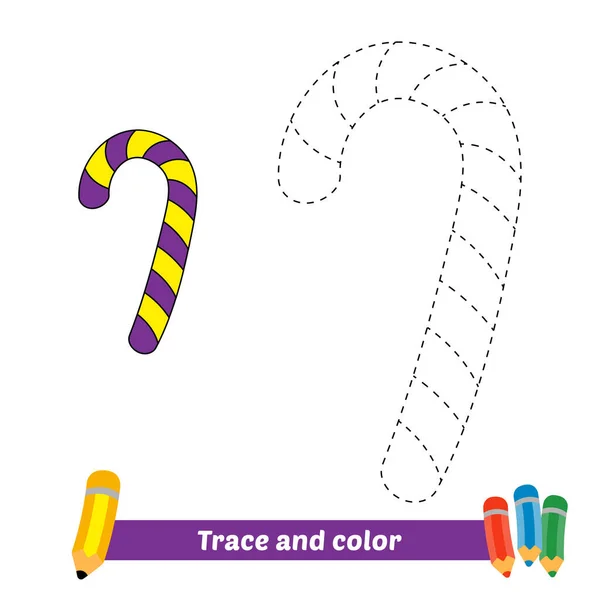 Trace Color Kids Candy Vector — Stockvektor