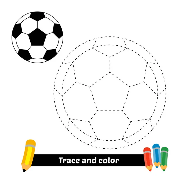 儿童的痕迹和颜色 球矢量 — 图库矢量图片
