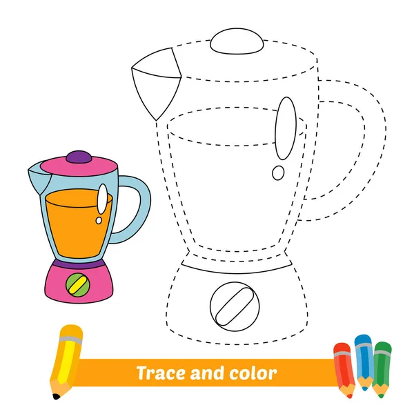 Spur Und Farbe Für Kinder Mixer Vektor — Stockvektor
