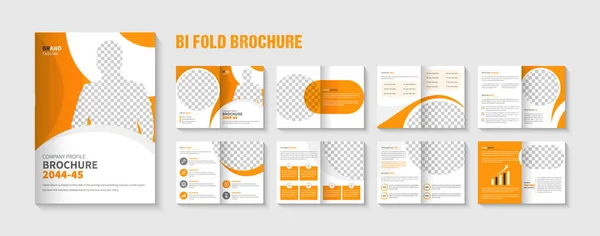 Firmenprofil Broschüre Vorlage Design Kreativ Modern Corporate Business Broschüre Layout — Stockvektor