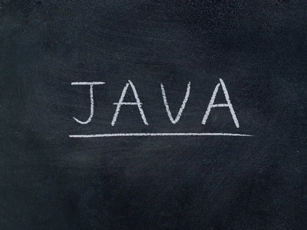 Концептуальное Слово Java Фоне Доски — стоковое фото