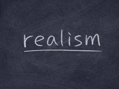 karatahta arkaplanındaki gerçekçilik kavramı