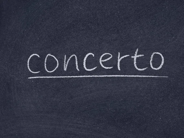 Concerto Concept Word Φόντο Πίνακα — Φωτογραφία Αρχείου