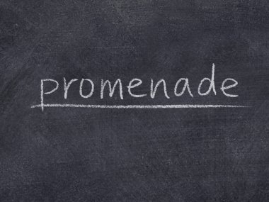 Tahta arka planda gezinme konsepti kelimesi