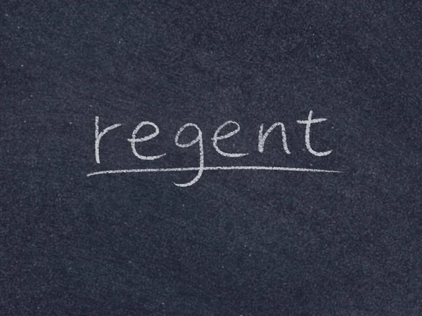 Слово Regent Фоне Доски — стоковое фото