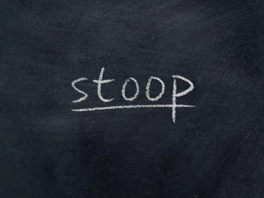 karatahta arka planında konsept sözcük