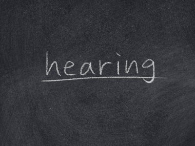 karatahta arkaplanındaki konsept sözcük