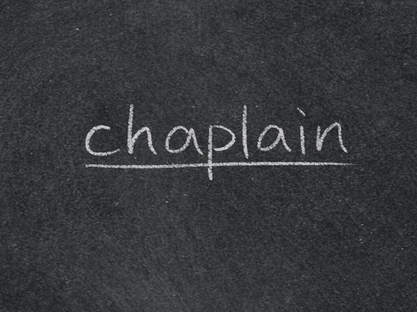 Chaplain Concept Word Blackboard Background — Stock Photo, Image