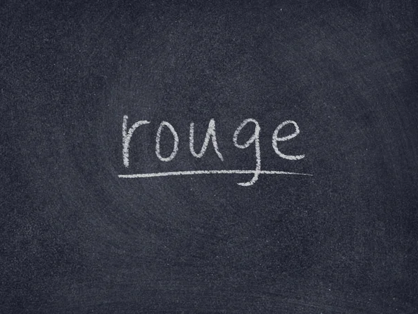 Rouge Έννοια Λέξη Στον Πίνακα Φόντο — Φωτογραφία Αρχείου