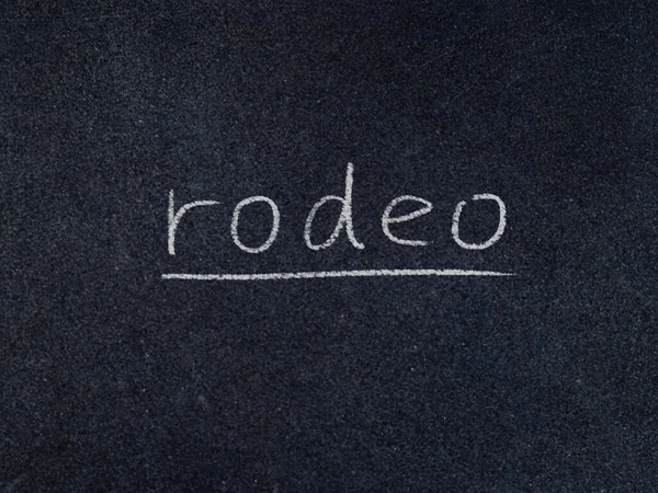 Rodeo Koncept Slovo Pozadí Tabule — Stock fotografie