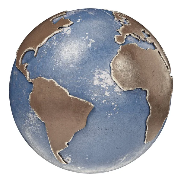 Earth Globe Rendering — 스톡 사진