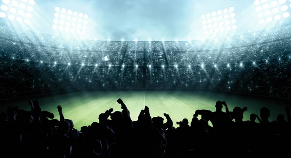 Stadium Fans Imaginary Stadium Rendering — Stockfoto