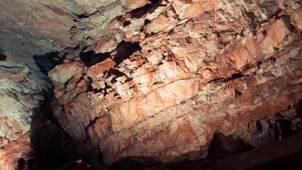 Вид Внутри Пещеры Ветреница Боснии Герцеговине — стоковое видео