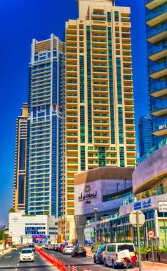 Dubai, BAE, 14 Mart 2021: Dubai, BAE 'deki modern binalar.