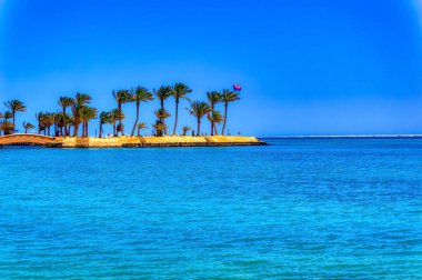 Hurghada 'daki Palm Island, Mısır.