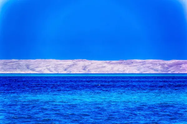 Vue Paysage Sur Mer Terre Hurghada Egypte — Photo