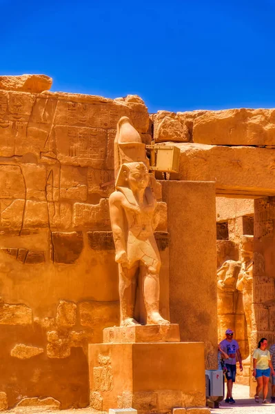 Detail Karnak Temple Amun Luxor Egypt — Stock Photo, Image