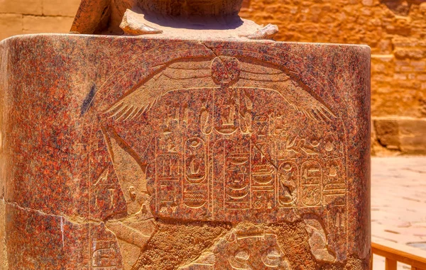 Detalle Del Templo Karnak Amón Cerca Luxor Egipto — Foto de Stock