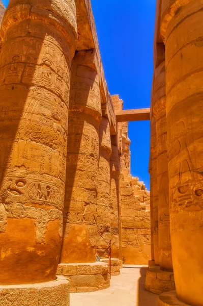 エジプトのルクソール近くのアムンのカルナック神殿の詳細 — ストック写真
