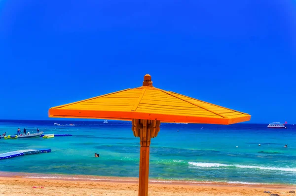 Sharm Sheikh Egypt July 2021 Daily Scene Beach Summer Day — 스톡 사진