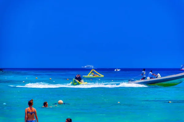 Sharm Sheikh Egitto Luglio 2021 Turisti Durante Attività Quotidiane Sulla — Foto Stock