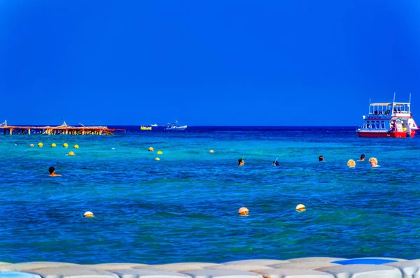 Sharm Sheikh Egypt Juli 2021 Daglig Scene Fra Stranden Sharm – stockfoto