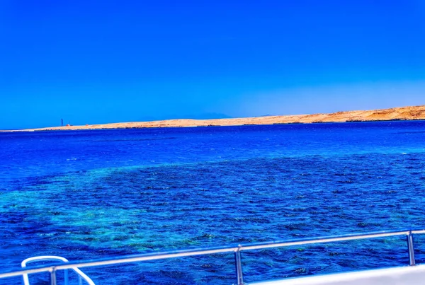 Eenzaam Eiland Aan Rode Zee Bij Sharm Sheikh Egypte — Stockfoto