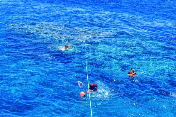 Sharm Sheikh Egito Julho 2021 Excursão Turística Mergulho Durante Cruzeiro — Fotografia de Stock