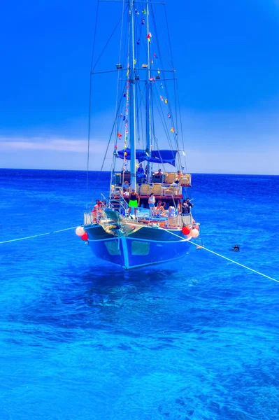 Sharm Sheikh Egipto Julio 2021 Excursión Buceo Durante Crucero Diario —  Fotos de Stock