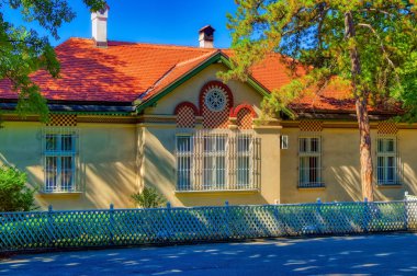Topola, Serbia, September 12 2021: Old house of  Serbian King Petar in Topola, Serbia.