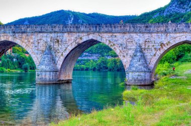 Mehmed pasha Sokolovic bridge in Visegrad, Bosnia and Herzegovina.