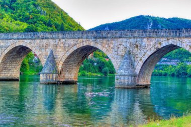 Mehmed pasha Sokolovic bridge in Visegrad, Bosnia and Herzegovina.