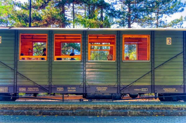 Mokgra Gora, Serbia, September 13 2021: Train at Sargan Eight at Mokra Gora, Serbia.