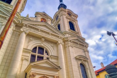 Sremski Karlovci, Sırbistan, 21 Eylül 2021: Sremski Karlovci, Sırbistan 'daki Aziz Nicholas Kilisesi.