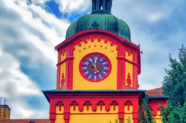 Sremski Karlovc, Sırbistan, 21 Eylül 2021: Sırbistan 'ın Sremski Karlovci kentindeki ilk Sırp Spor Salonu.