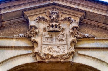 Mediaeval coat of arms at public buildinga.