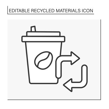 Ekoloji çizgi simgesi