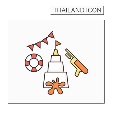 Songkran renk simgesi