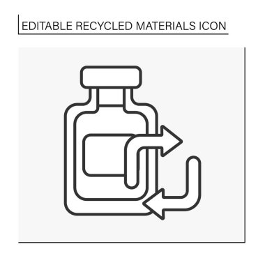 Ekoloji çizgi simgesi