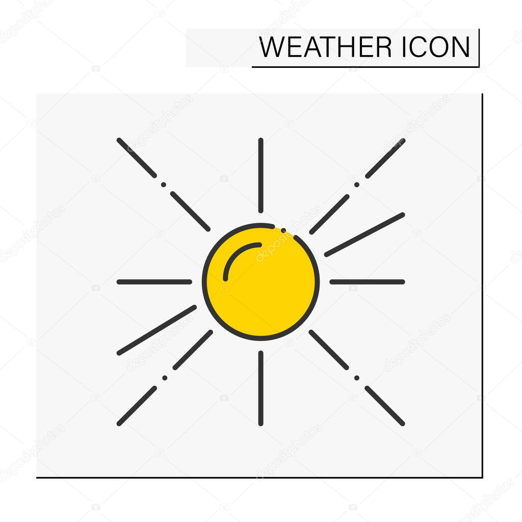 Sunny day color icon