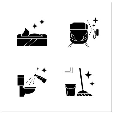 Yüzey dezenfeksiyon simgeleri ayarlandı