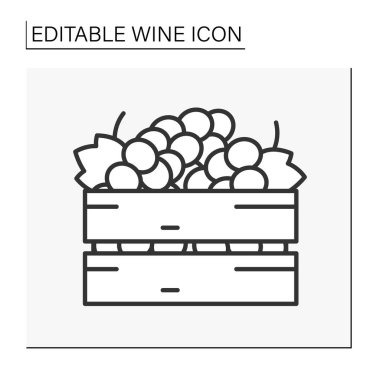 Olgun üzüm çizgisi simgesi