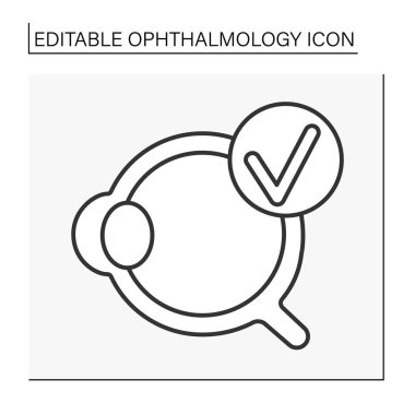  Göz küresi satırı simgesi
