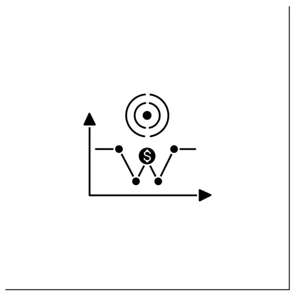 W-förmiges Erholungsglyphen-Symbol — Stockvektor