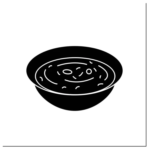 Congee glyph icon — Stock Vector