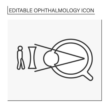  Miyop çizgi simgesi